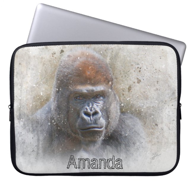 Capa Para Notebook Gorilla Excelente Ape Animal Fotografia Moderna (Frente)