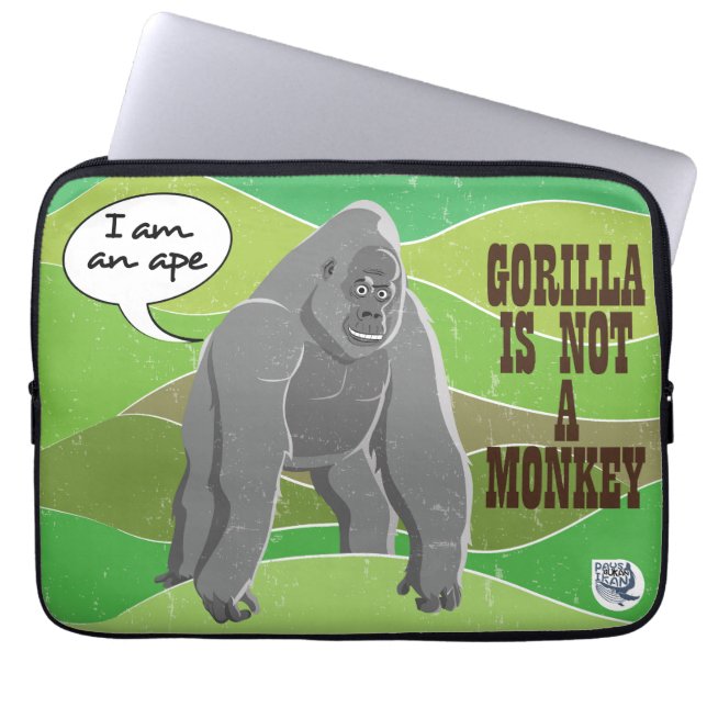Capa Para Notebook Gorilla não é um macaco (Frente)