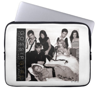 Capa Para Notebook Gossip Girl Black and White Group Graphic