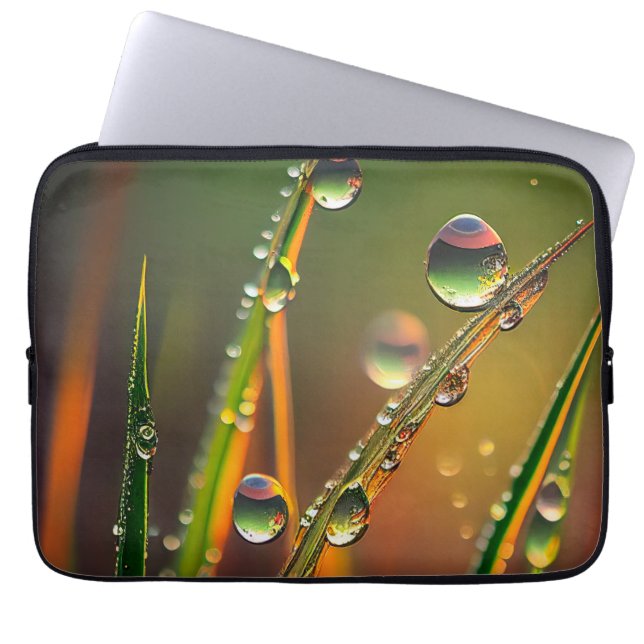 Capa Para Notebook Gotas de Água Calma Natureza Tranquila Zen Pacífic (Frente)