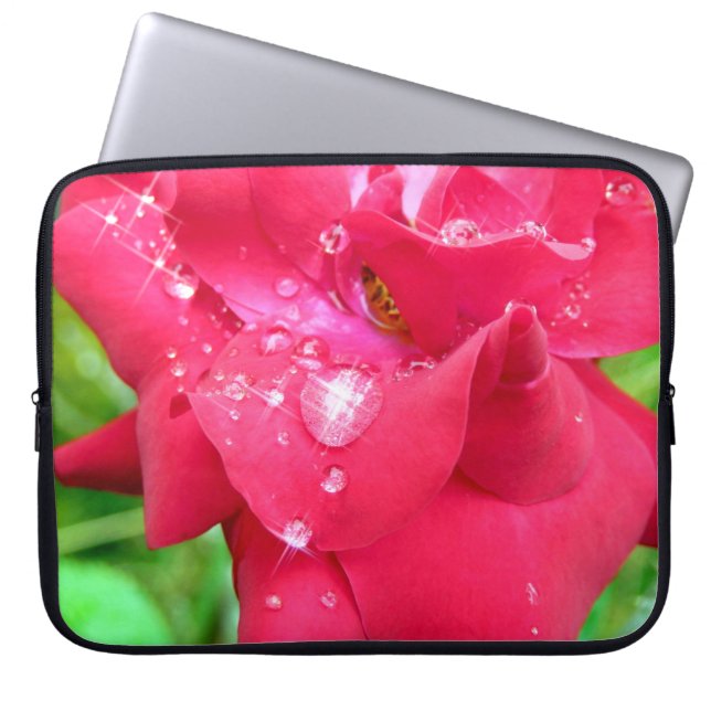 Capa Para Notebook Gotas na Bolsa de laptop de Petais (Frente)