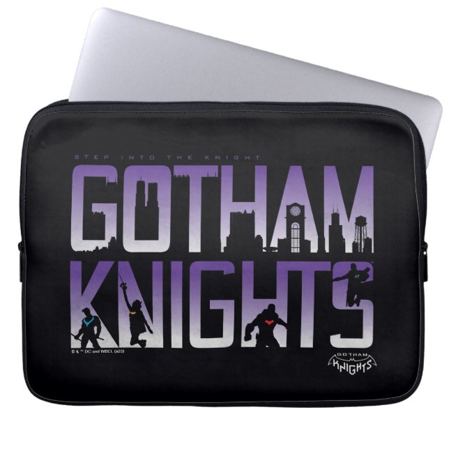 Capa Para Notebook Gotham Knights Silhouettes no título (Frente)