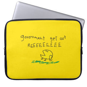 Capa Para Notebook Governo fora REE SNEKRIGHT Bandeira Gadsden