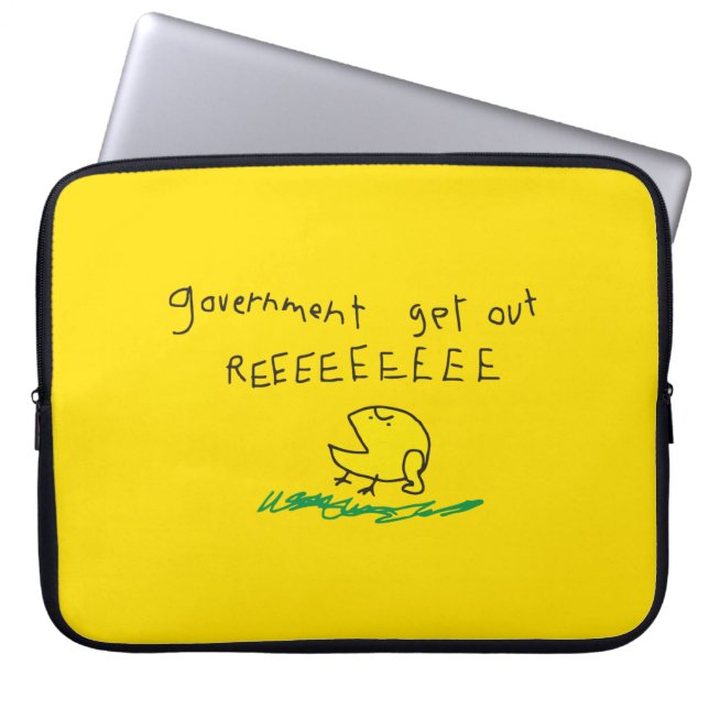 Capa Para Notebook Governo fora REE SNEKRIGHT Bandeira Gadsden (Frente)