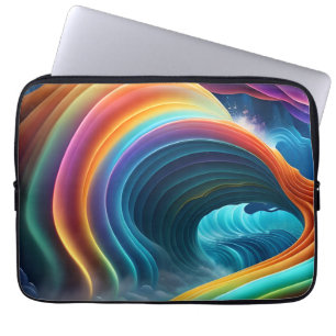 Capa Para Notebook Graceful Bright Rainbow Waterfall