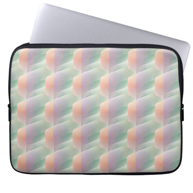 Capa Para Notebook Gradiente Abstrato Pastel de Cor Suave Estética (Frente)