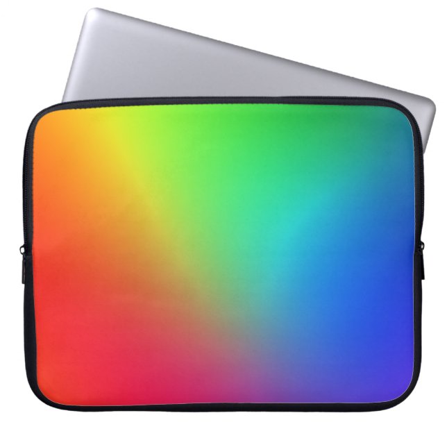 Capa Para Notebook Gradiente de Cores do Arco-íris (Frente)