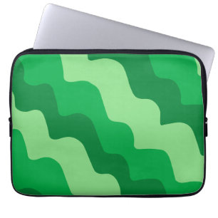 Capa Para Notebook Gradiente de ondas de oceano verde