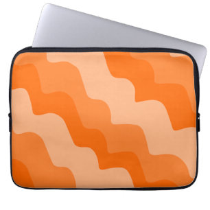 Capa Para Notebook Gradiente de ondas laranja