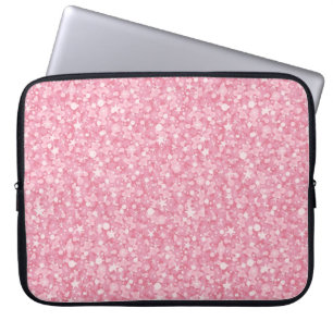 Capa Para Notebook Gradiente de Prata Rosa-Brilho