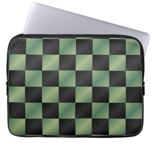 Capa Para Notebook Gradiente Preto Verde Azul Moderno Verificado
