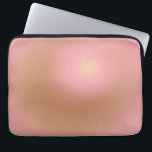 Capa Para Notebook Gradiente Rosa E Castanho<br><div class="desc">Design de gradiente - efeito aura - castanho,  cor-de-rosa pincelado,  bege creme.</div>