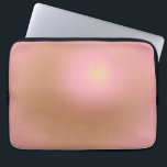 Capa Para Notebook Gradiente Rosa E Castanho<br><div class="desc">Design de gradiente - efeito aura - castanho,  cor-de-rosa pincelado,  bege creme.</div>
