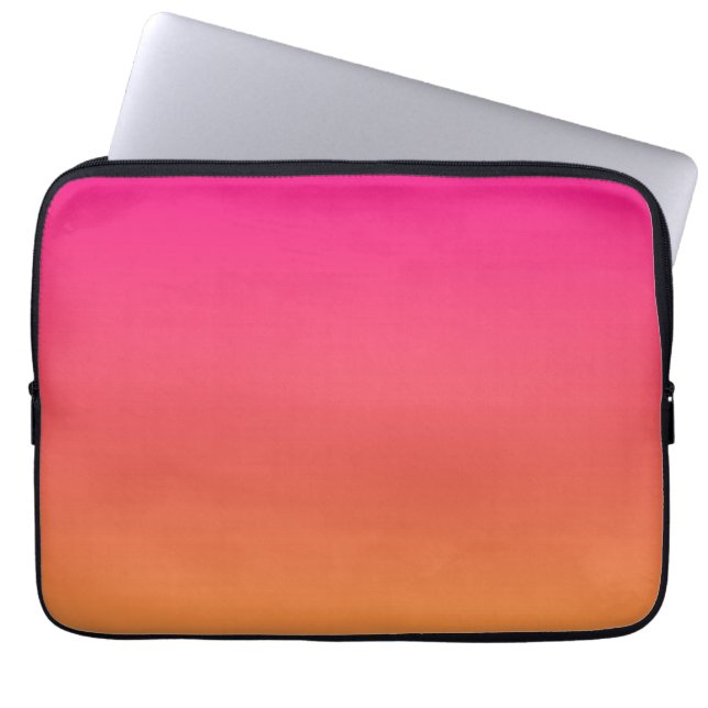 Capa Para Notebook Gradiente rosa e laranja (Frente)
