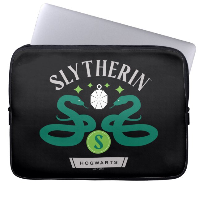 Capa Para Notebook Gráfico de bloqueio de Cobra duplo do SLYTHERIN™ H (Frente)