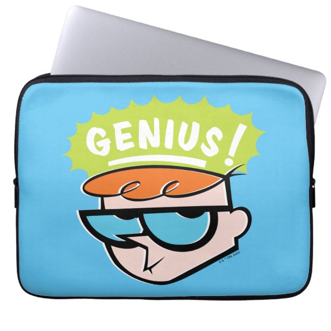 Capa Para Notebook Gráfico de Chamada Dexter "Genius" (Frente)