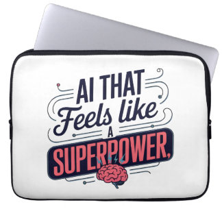 Capa Para Notebook Gráfico de superpotência de inteligência artificia