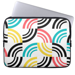 Capa Para Notebook Gráfico geométrico colorido, moderno, divertido e