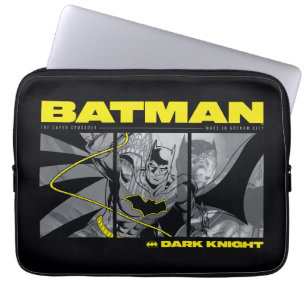 Capa Para Notebook Gráfico Tri-Painel do Batman em Quadrinhos