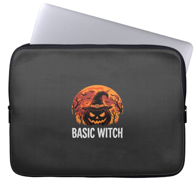 Capa Para Notebook Gráficos Básicos de Halloween Feiticeira Abóbora L (Frente)