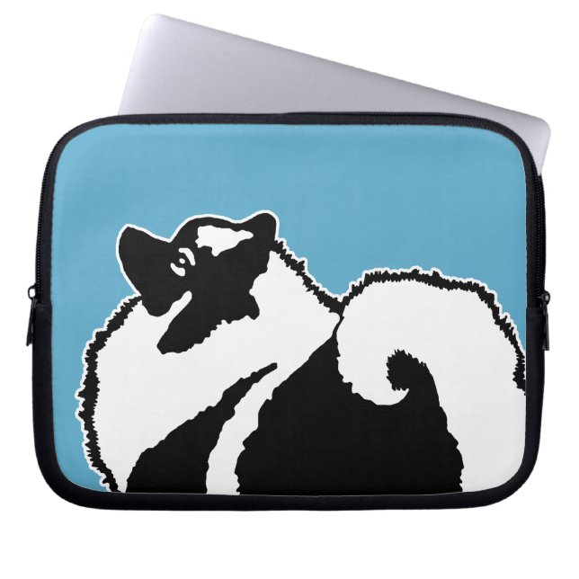 Capa Para Notebook Gráficos Keeshond - Arte de Cachorro Original (Frente)