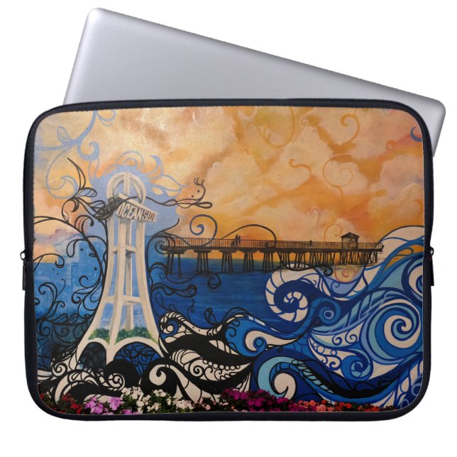Capa Para Notebook Grafite Oceanside (Frente)