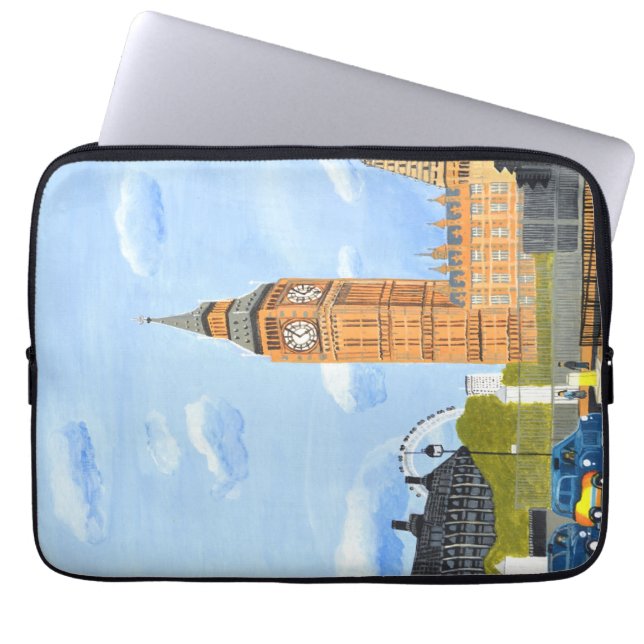 Capa Para Notebook Grande Bolsa de laptop Ben Neoprene de 13" (Frente)