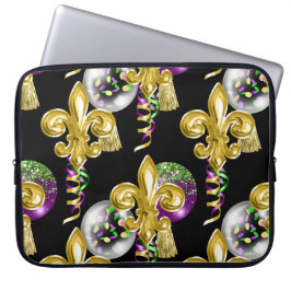 CAPA PARA NOTEBOOK GRAS MARDI DOURADO VERDE PURPAS