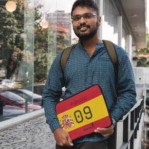 Capa Para Notebook Grático Personalizado do Atleta da Seleção Espanho