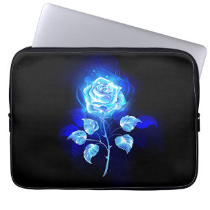 Capa Para Notebook Gravação de Rosa Azul