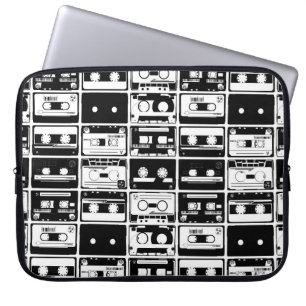 Capa Para Notebook Gravações de áudio retrorreflectoras, padrão antiq