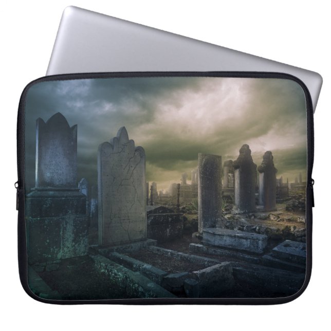 Capa Para Notebook Gravador Gótico, Laptop de 15" (Frente)