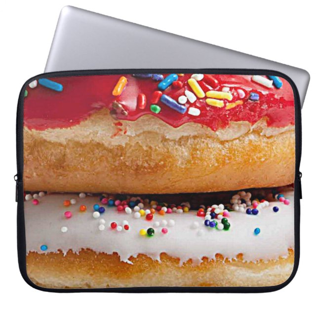 Capa Para Notebook Grelhas de chocolate, Rosquinhas doces (Frente)