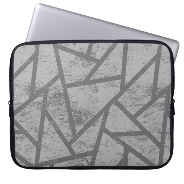 Capa Para Notebook Grey mosaic pattern (Frente)