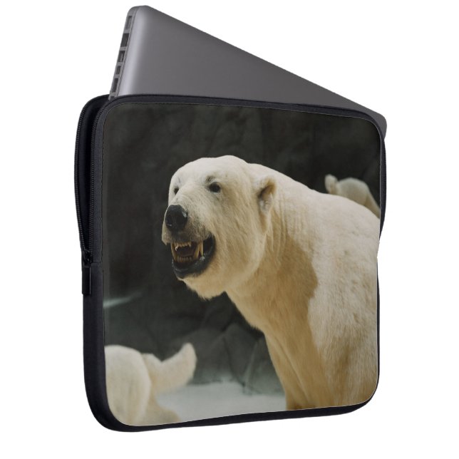 Capa Para Notebook Grin do Urso Polar (Frente Esquerda)
