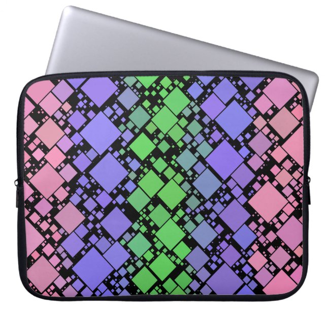 Capa Para Notebook Groovy Boho Retro Mod Geométrico Orgulho Trigênero (Frente)