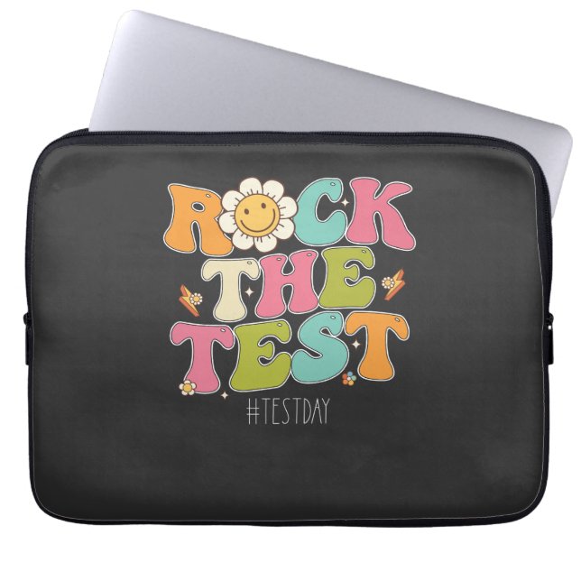 Capa Para Notebook Groovy Rock The Test Motivational Testing Day (Frente)