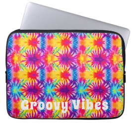 Capa Para Notebook Groovy Vibes Tie Dye Personalizável