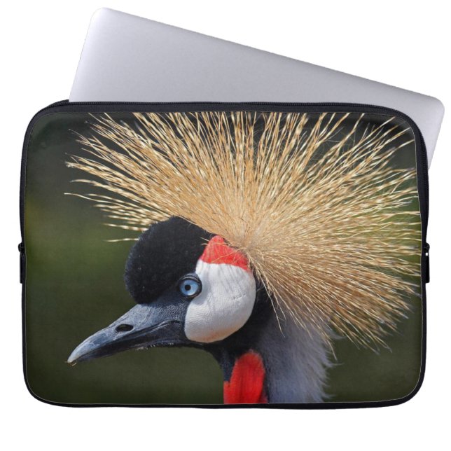 Capa Para Notebook Grua-de-coleira-preta (Frente)