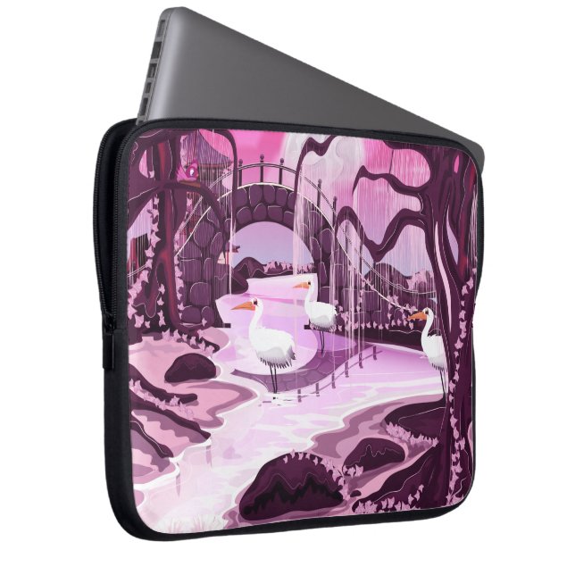 Capa Para Notebook Gruas no Jardim Coreano (Frente Esquerda)