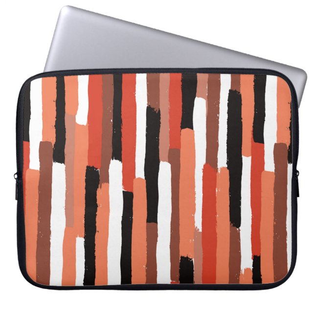 Capa Para Notebook Grunge brushstrokes apresenta um padrão geométrico (Frente)