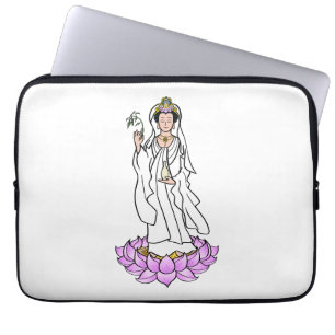 Capa Para Notebook Guan Yin Bodhisattva no Lotus
