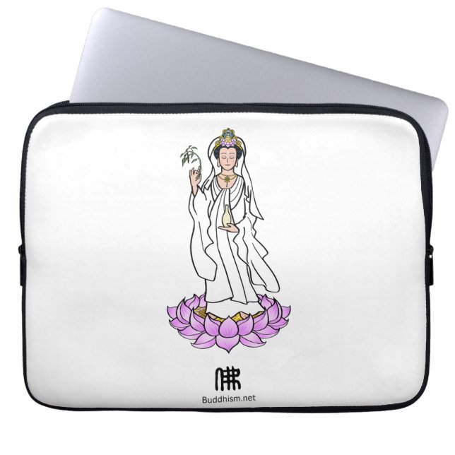 Capa Para Notebook Guan Yin Bodhisattva no Lotus (Frente)
