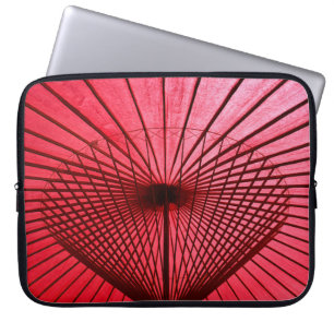 Capa Para Notebook Guarda-chuva de papel vermelho