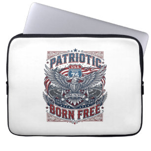 Capa Para Notebook Guardião da Estrada de Aço Patriota Motoqueiro Lib