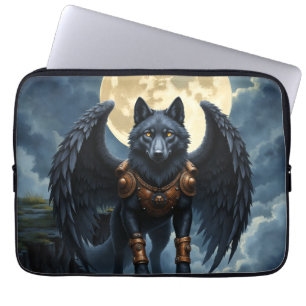 Capa Para Notebook Guardião da Lua – O Lobo de Asa Preta