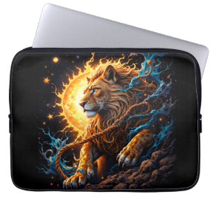 Capa Para Notebook Guardião do Limiar Solar – Leão do Equilíbrio
