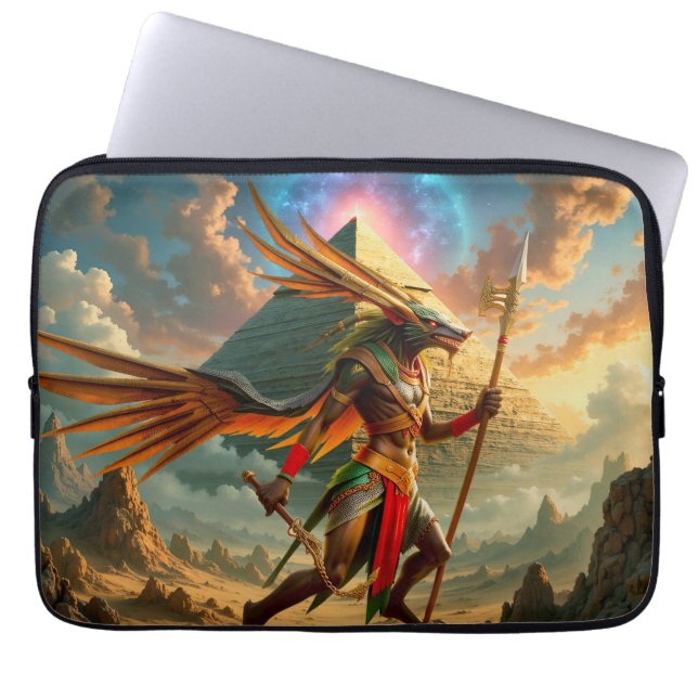 Capa Para Notebook Guardião do Portão Celestial – Anúbis (Frente)
