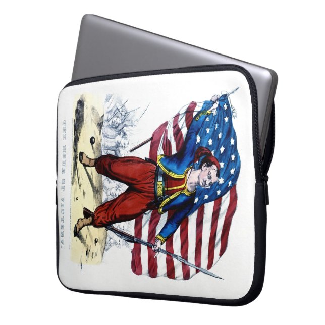Capa Para Notebook Guerra Civil - Nova York Zouaves (Frente Esquerda)
