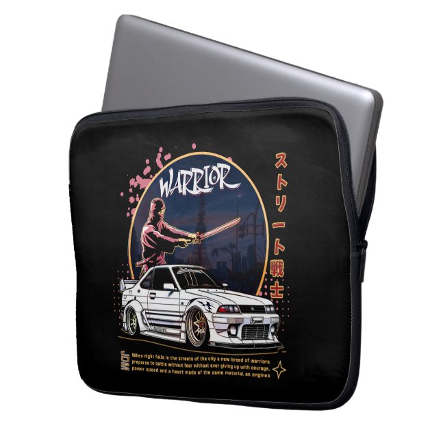 Capa Para Notebook Guerreiro das Ruas Samurai - Piloto de Skyline (Frente Esquerda)
